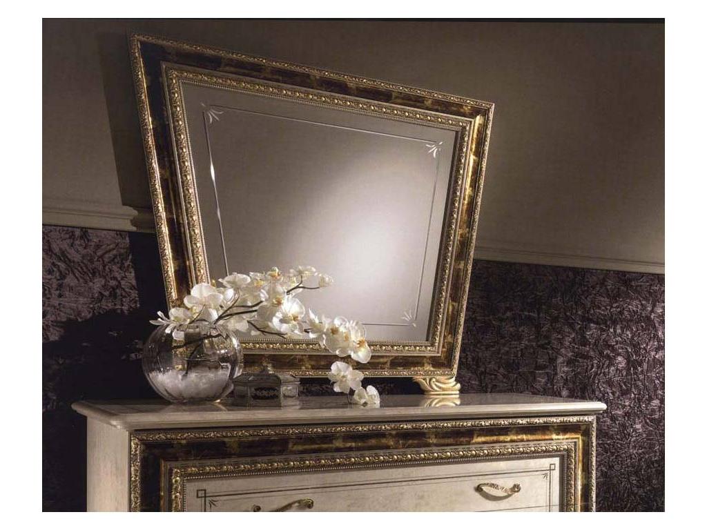 Arredo Classic: Raffaello: зеркало к комоду 3 ящика (слоновая кость, золото)