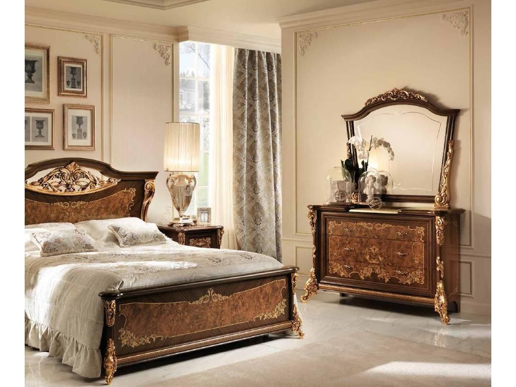 Arredo Classic: Sinfonia: зеркало для комода  (орех, золото)