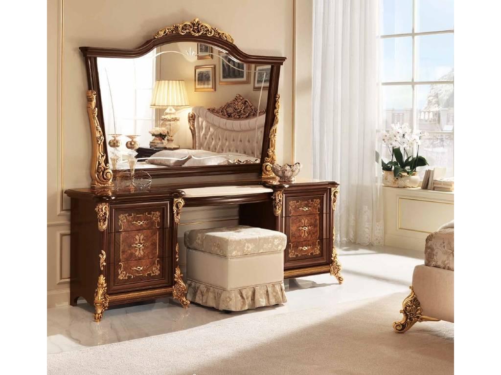 Arredo Classic: Sinfonia: зеркало для туалетного стола  (орех, золото)