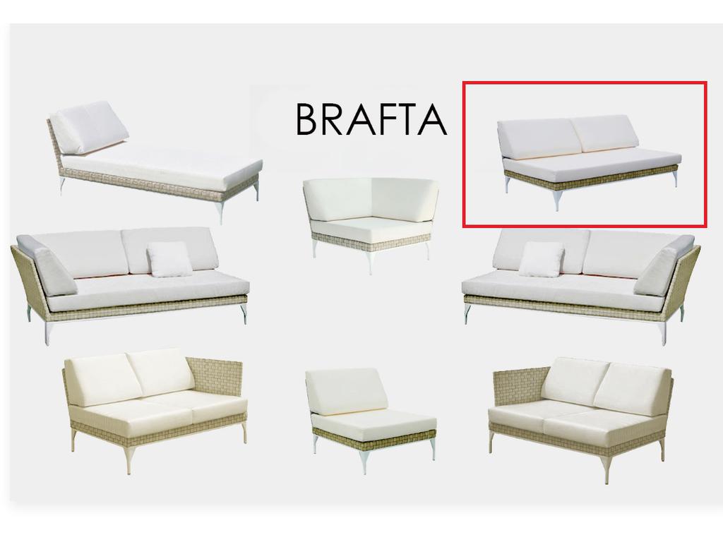 Skylinedesign: Brafta: модуль  центральный 153см (Seashell)