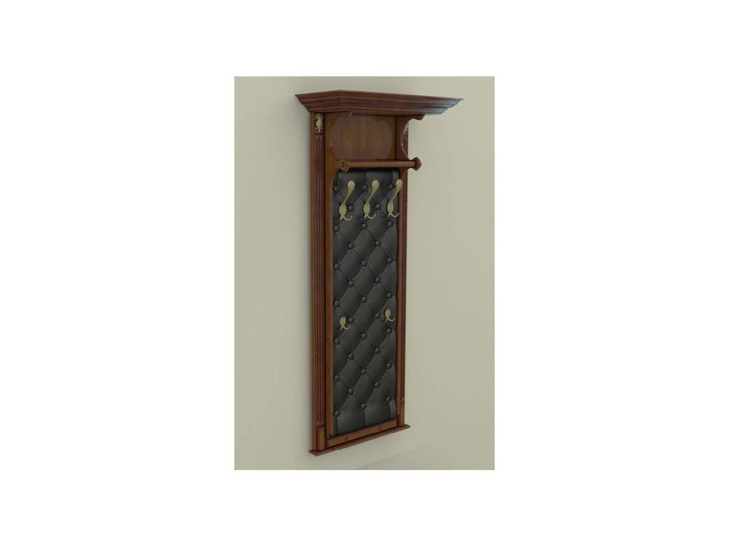 Arco: Classica Prestige: вешалка  - панель с крючками (орех, экокожа)