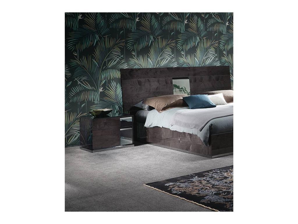 ALF: Heritage: тумба прикроватная  правая (dark velvet birch high gloss)