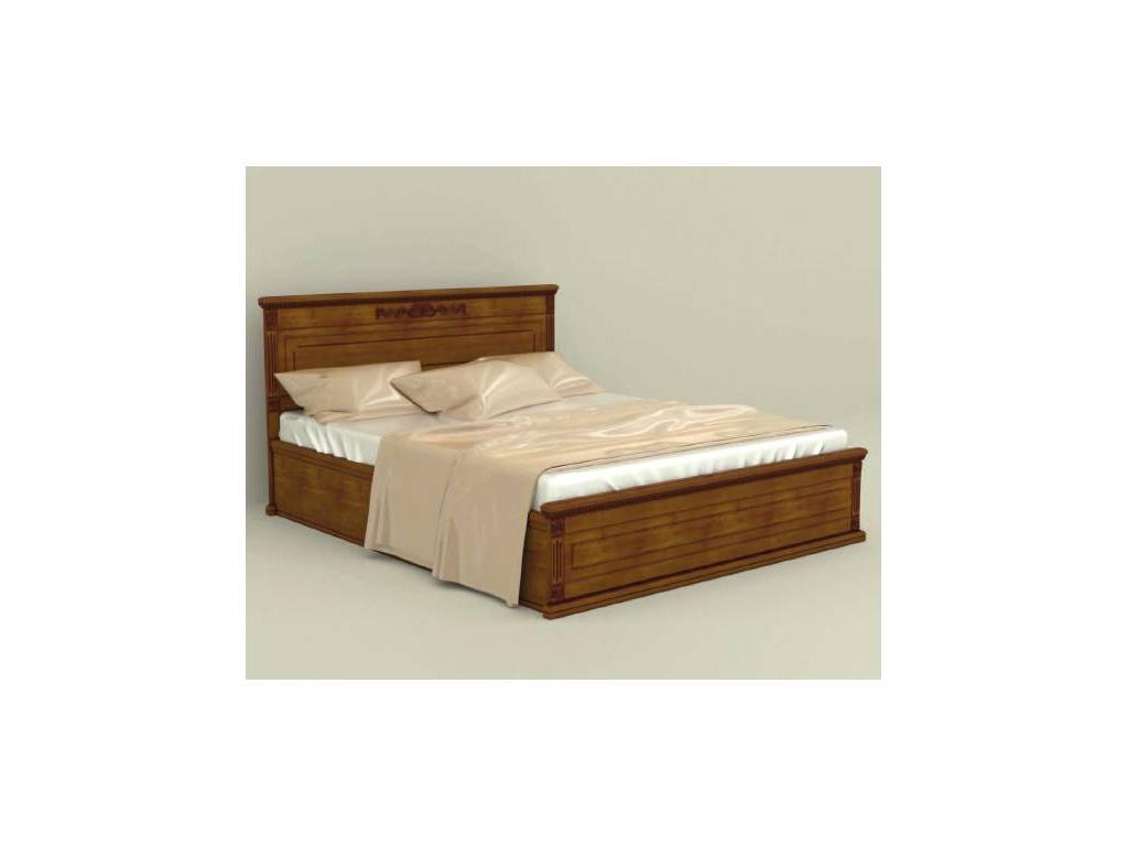 Arco: Decor: кровать 180х200 с под-м мех-мом (орех, коричневая патина)