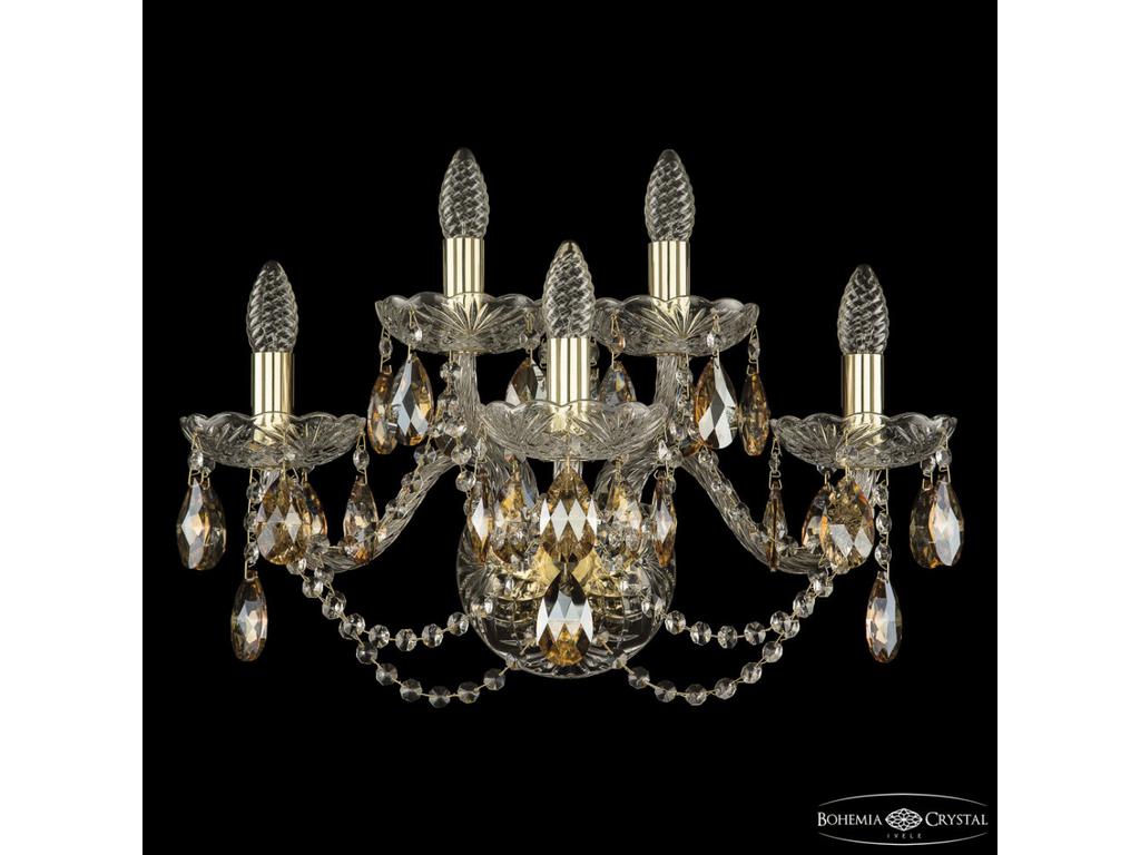 Bohemia Ivele Crystal: 1402B/3+2/195/XL G K721: бра (прозрачный)