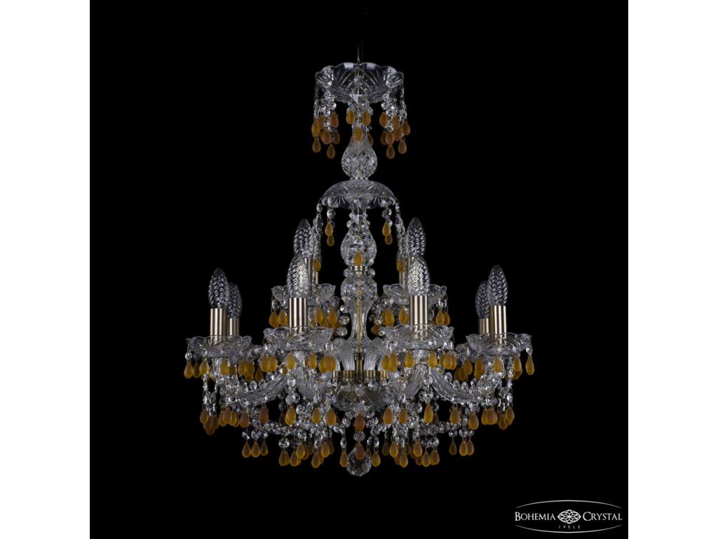 Люстра хрустальная Bohemia Ivele Crystal 1410/8+4/195/XL-66 Pa V1003