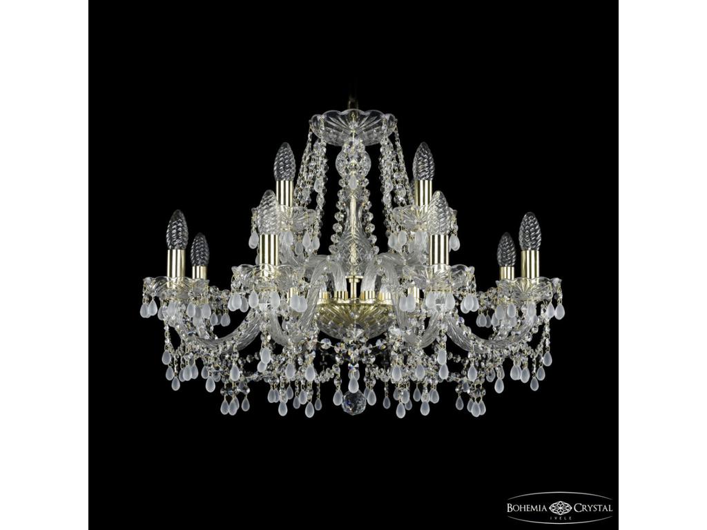 Люстра хрустальная Bohemia Ivele Crystal 1410/8+4/240 G V0300