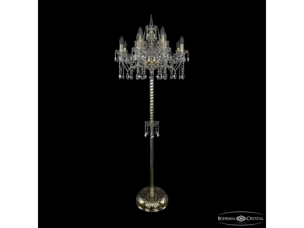 Bohemia Ivele Crystal: 1413T2/8+4/200-165 G: торшер (прозрачный)
