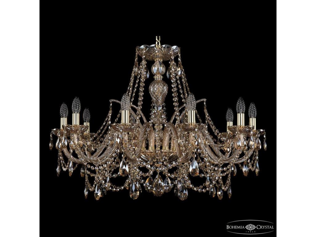 Bohemia Ivele Crystal: 1411/10/300 G M721: люстра хрустальная (прозрачный)