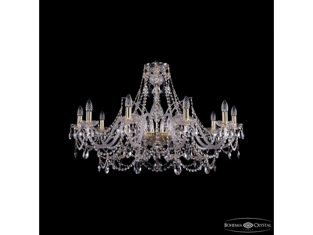 Bohemia Ivele Crystal: 1411/10/360 G: люстра хрустальная (прозрачный)