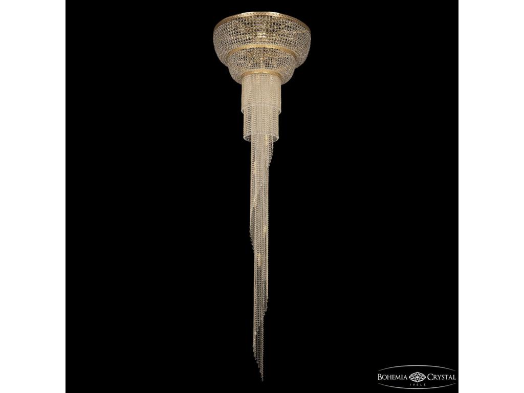 Bohemia Ivele Crystal: 83231/100IV-350 G: люстра хрустальная спираль (прозрачный)