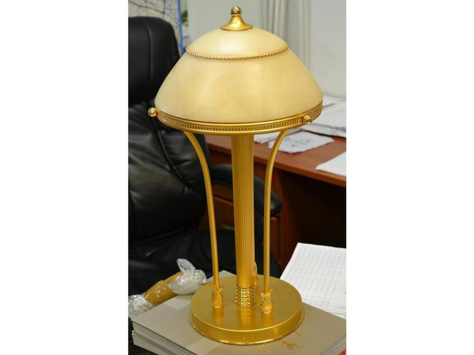 лампа настольная Bron-Si Iluminacion    [307463] матовое золото, белая патина, мрамор