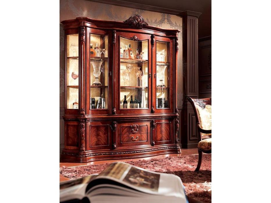 Carpenter: Изабелла: витрина 5 дверная  (орех)