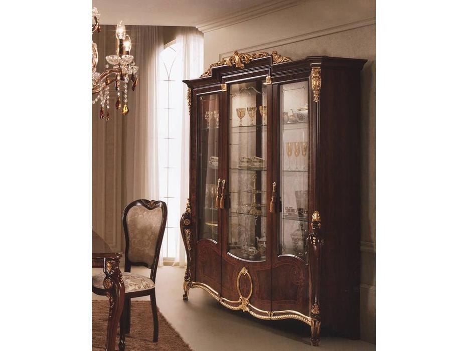 Arredo Classic: Donatello: витрина 3-х дверная (орех)