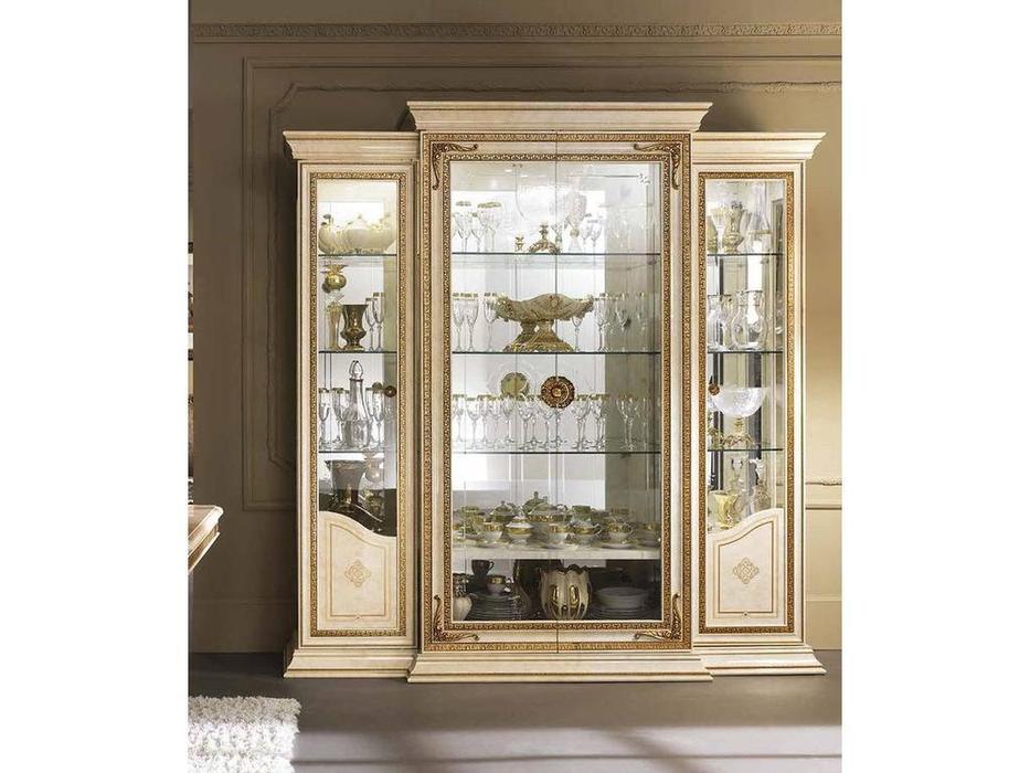 Arredo Classic: Leonardo: витрина 4-х дверная (слоновая кость)