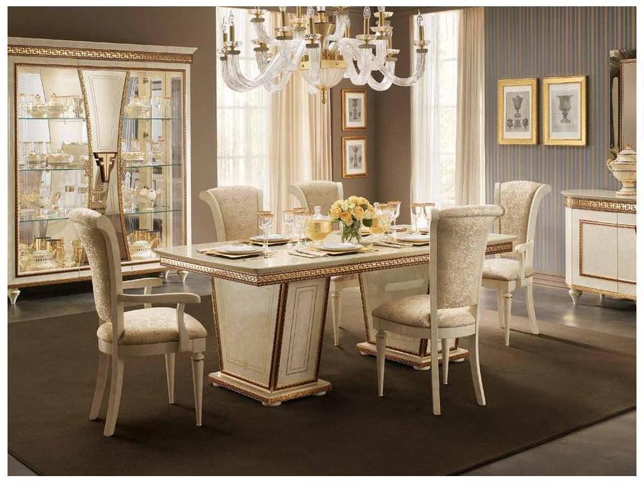 Arredo Classic: Fantasia: стол обеденный 200см (слоновая кость, золото)