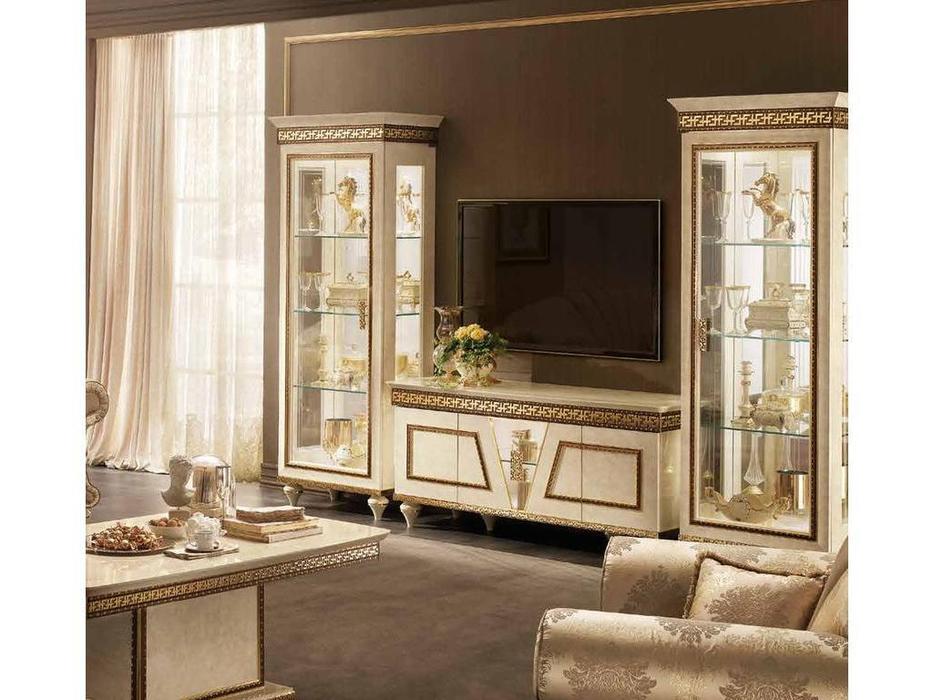 Arredo Classic: Fantasia: тумба под телевизор (слоновая кость, золото)