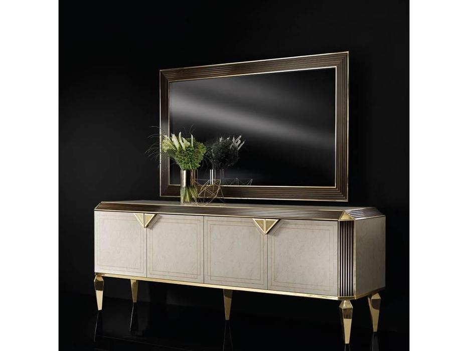 Arredo Classic: Diamante: буфет 4 дв. (слоновая кость, вяз, золото)