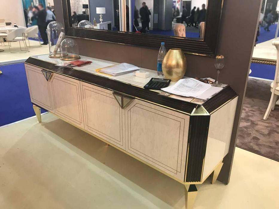 Arredo Classic: Diamante: буфет 4 дв. (слоновая кость, вяз, золото)