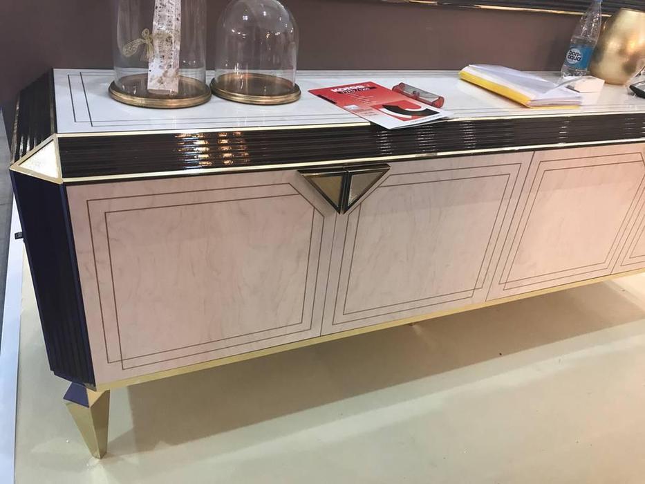 Arredo Classic: Diamante: буфет 4 дв. (слоновая кость, вяз, золото)