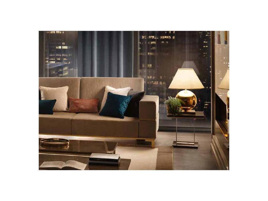 Arredo Classic: Essenza: стол кофейный h.50 (венге, коричневый, золото)