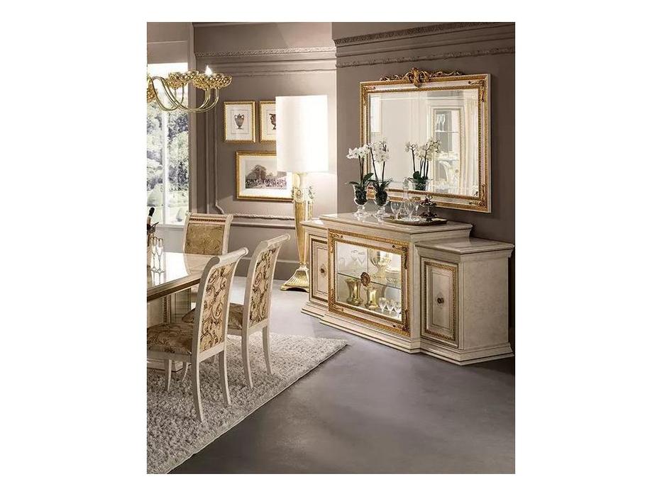 Arredo Classic: Leonardo: буфет 4-х дв со стекл центр дверями (слоновая кость)
