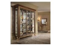 Arredo Classic: Giotto: витрина Джотто 3-х дверная без короны (орех)