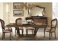 Arredo Classic: Sinfonia: стул с подлокотниками ткань cat. А (орех, золото)