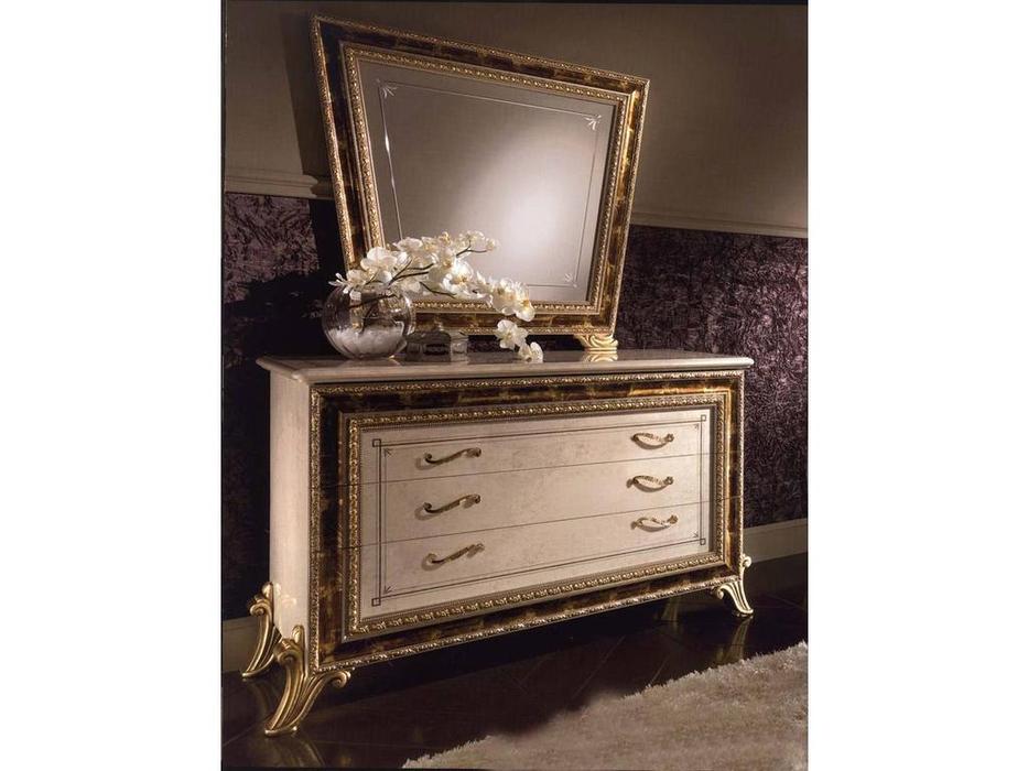 Arredo Classic: Raffaello: комод 3 ящика (слоновая кость, золото)