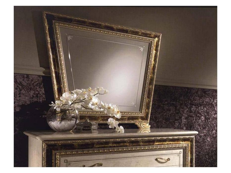 Arredo Classic: Raffaello: зеркало к комоду 3 ящика (слоновая кость, золото)