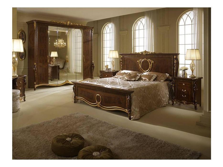 Arredo Classic: Donatello: кровать 180х200 King size (тёмный орех)