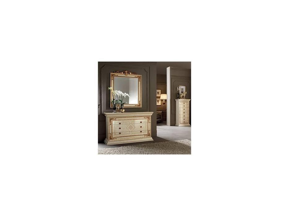 Arredo Classic: Leonardo: комод 3 ящ (крем, золото)