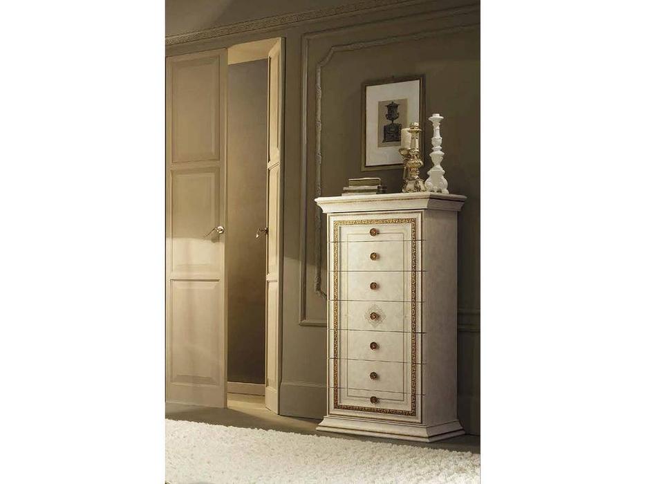 Arredo Classic: Leonardo: комод высокий (крем, золото)
