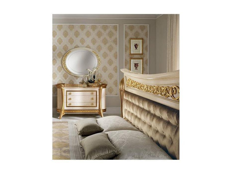 Arredo Classic: Melodia: комод 3 ящика (беж, золото)