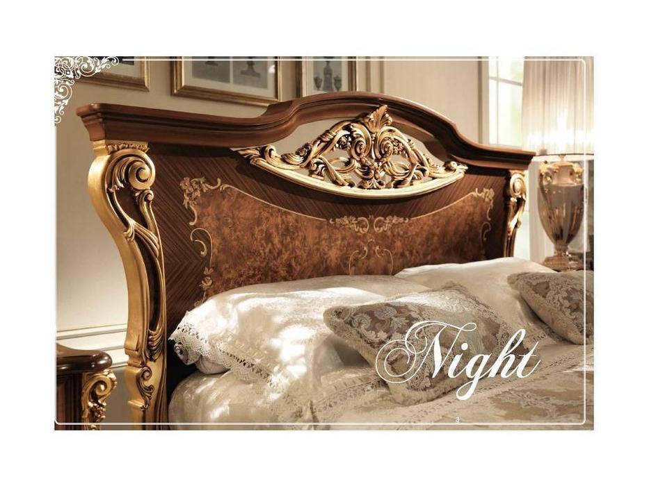 Arredo Classic: Sinfonia: кровать 160х190/200  (орех, золото)