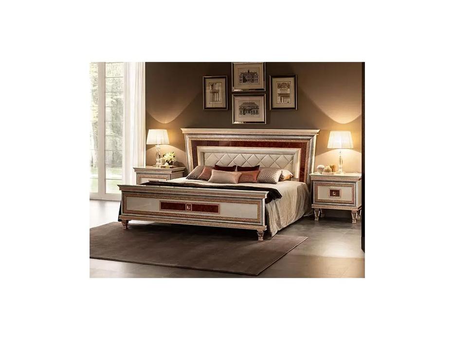 Arredo Classic: Dolce Vita: кровать мягкая 200х200   (крем, золото)