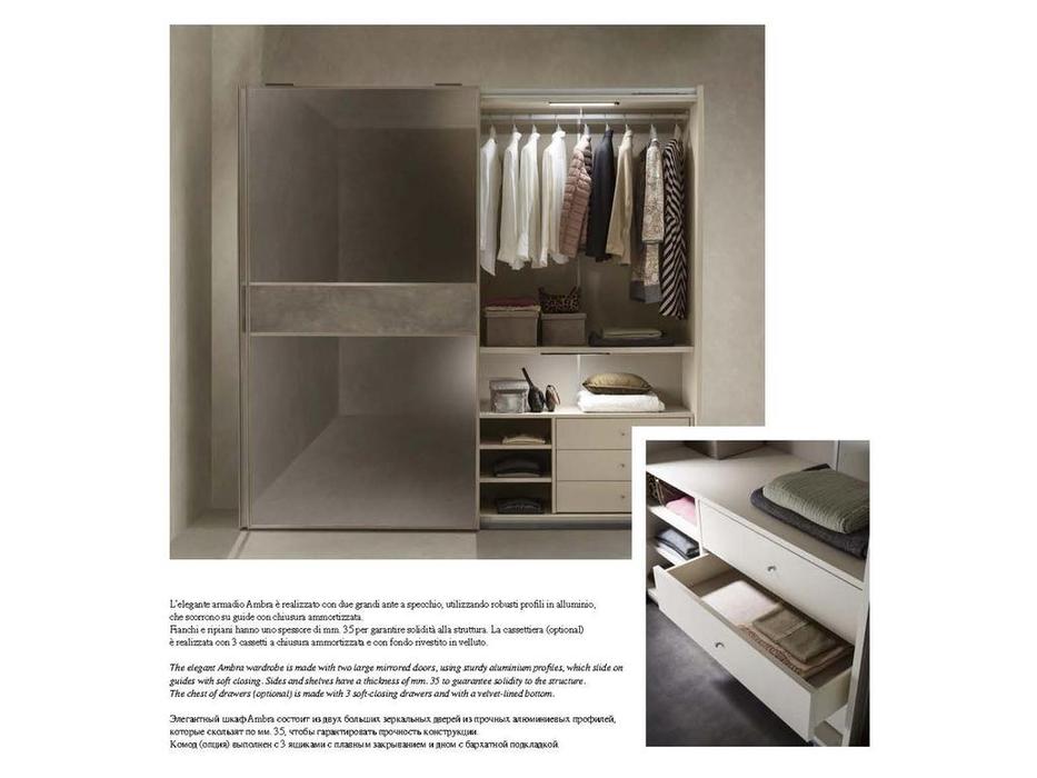 Arredo Classic: Ambra: шкаф-купе 2 дв (вяз светлый)
