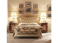 Arredo Classic: Sinfonia: кровать 180х200  (орех, золото)