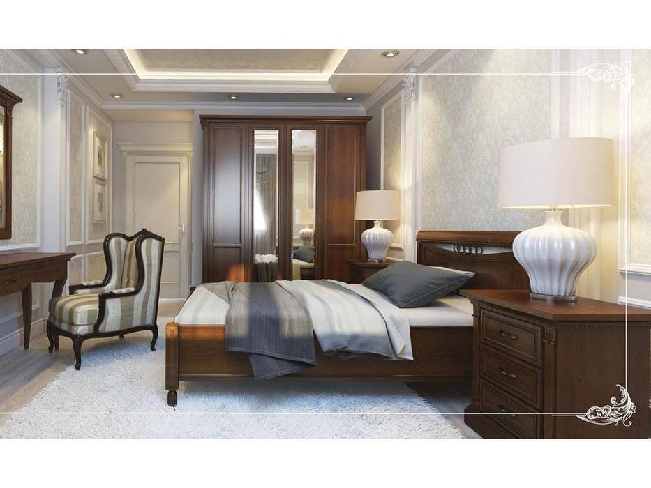 Свобода: Флоренция: кровать  160х200 без изножья (вишня)