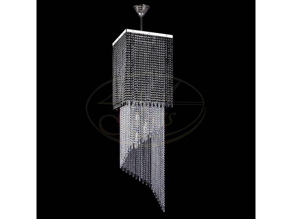 Artglass: люстра AMBRA (никель) 12x40 W
