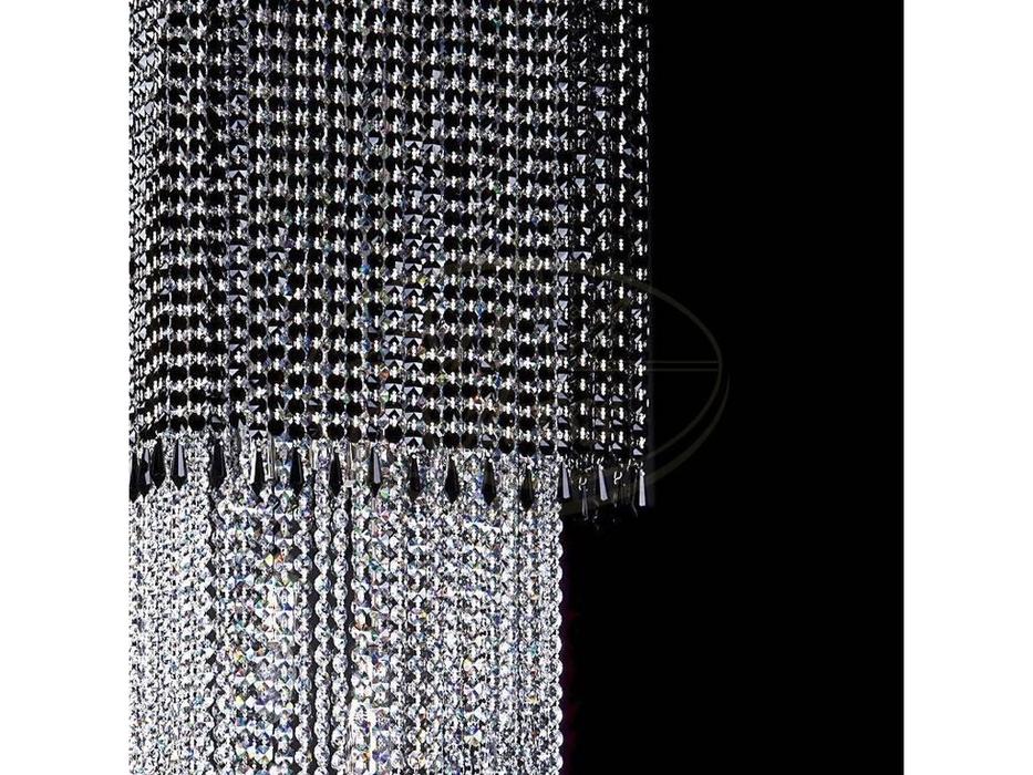 Artglass: люстра AMBRA (никель) 12x40 W