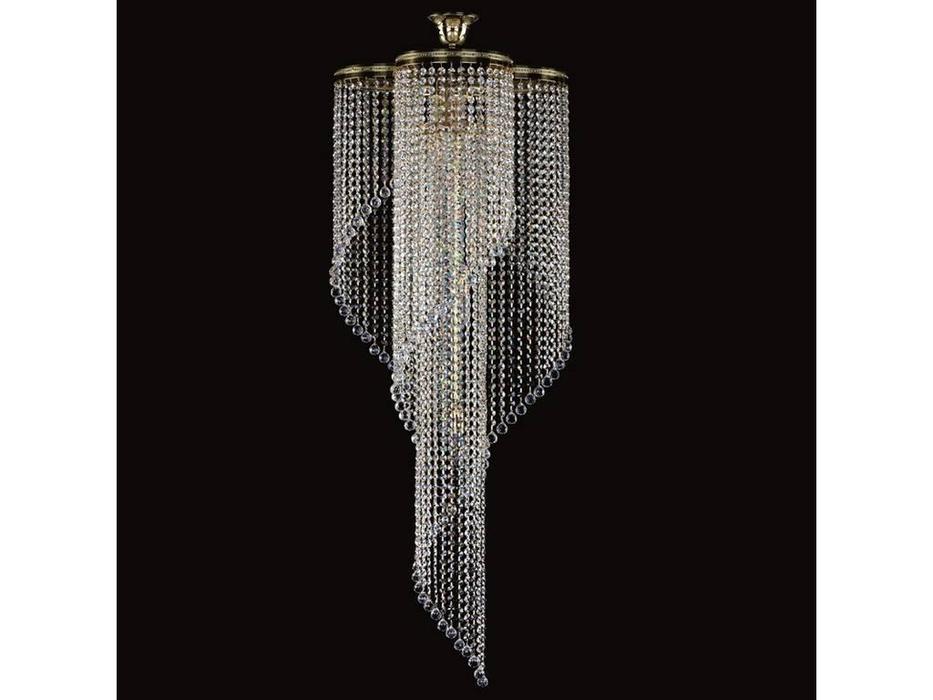 Artglass: люстра POEMA (шлифованная латунь) 9x40 W