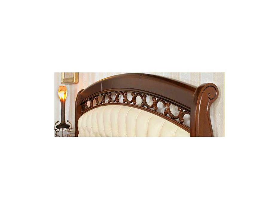 Mobex Мобекс: Элеганс: кровать 160х200 NTA (орех, кожа)