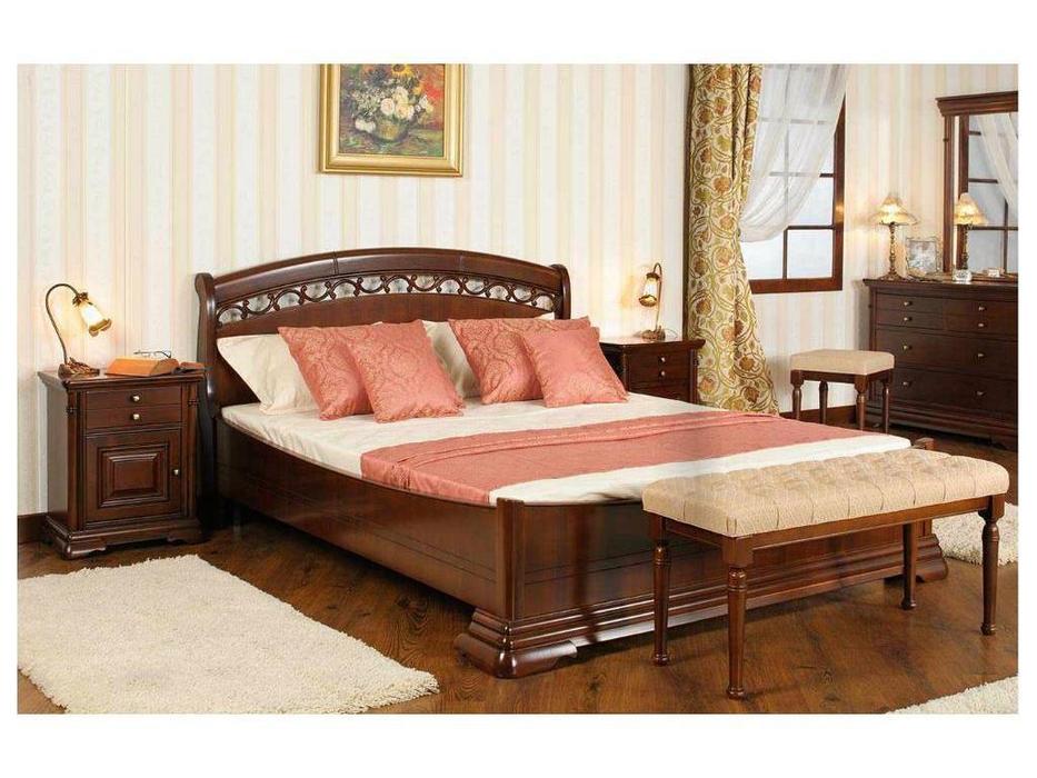 Mobex Мобекс: Элеганс: кровать 180х200 NA (орех)
