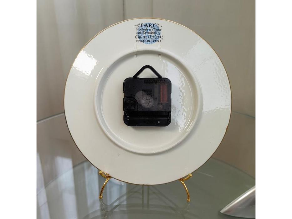 Cearco: Ceramico: тарелка-часы  диаметр 21 см (золото, разноцветный)