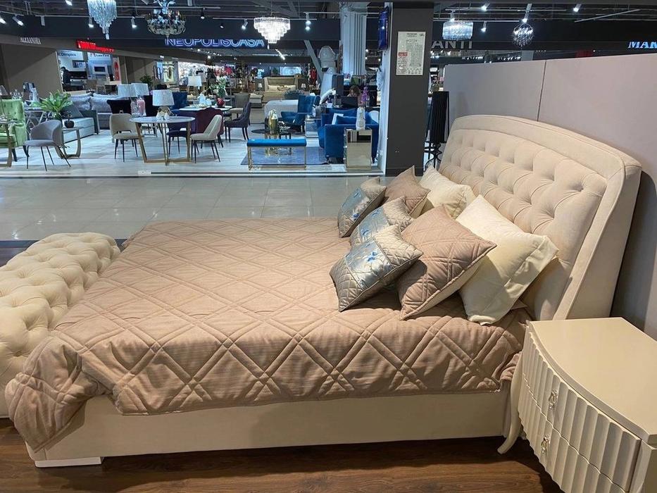 Fratelli Barri: Rimini: кровать двуспальная  180х200 (белый глянцевый лак)