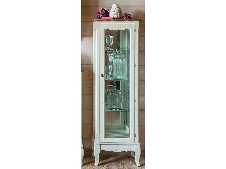 Mobilier de Maison: Provence: витрина низкая  с эффектом старения (белая карамель)