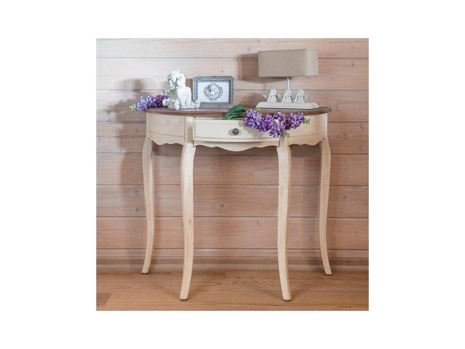 Mobilier de Maison: Provence: стол консольный  с ящиком (молочный)