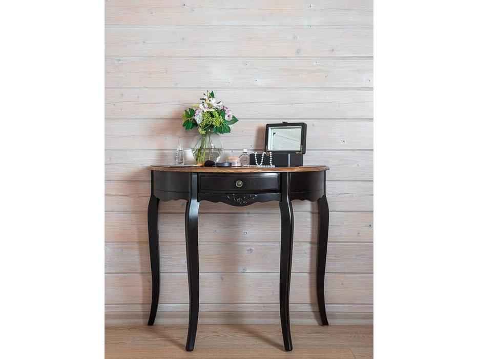 Mobilier de Maison: Provence: консоль  с ящиком (черный со старением)