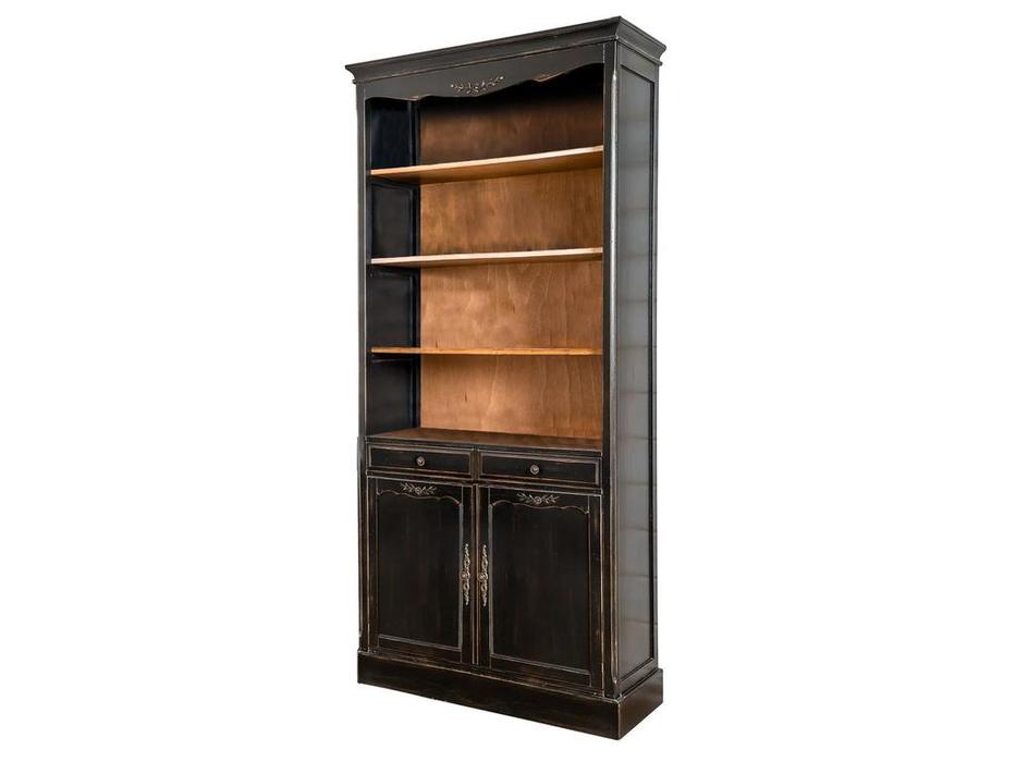Mobilier de Maison: Provence: шкаф книжный  (черный со старением)
