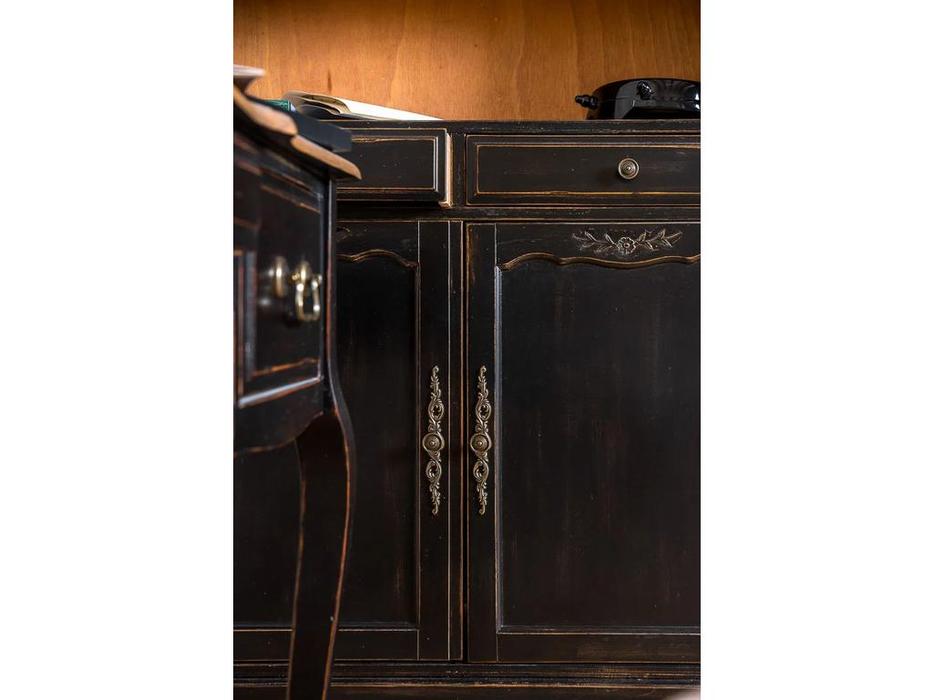 Mobilier de Maison: Provence: шкаф книжный  (черный со старением)